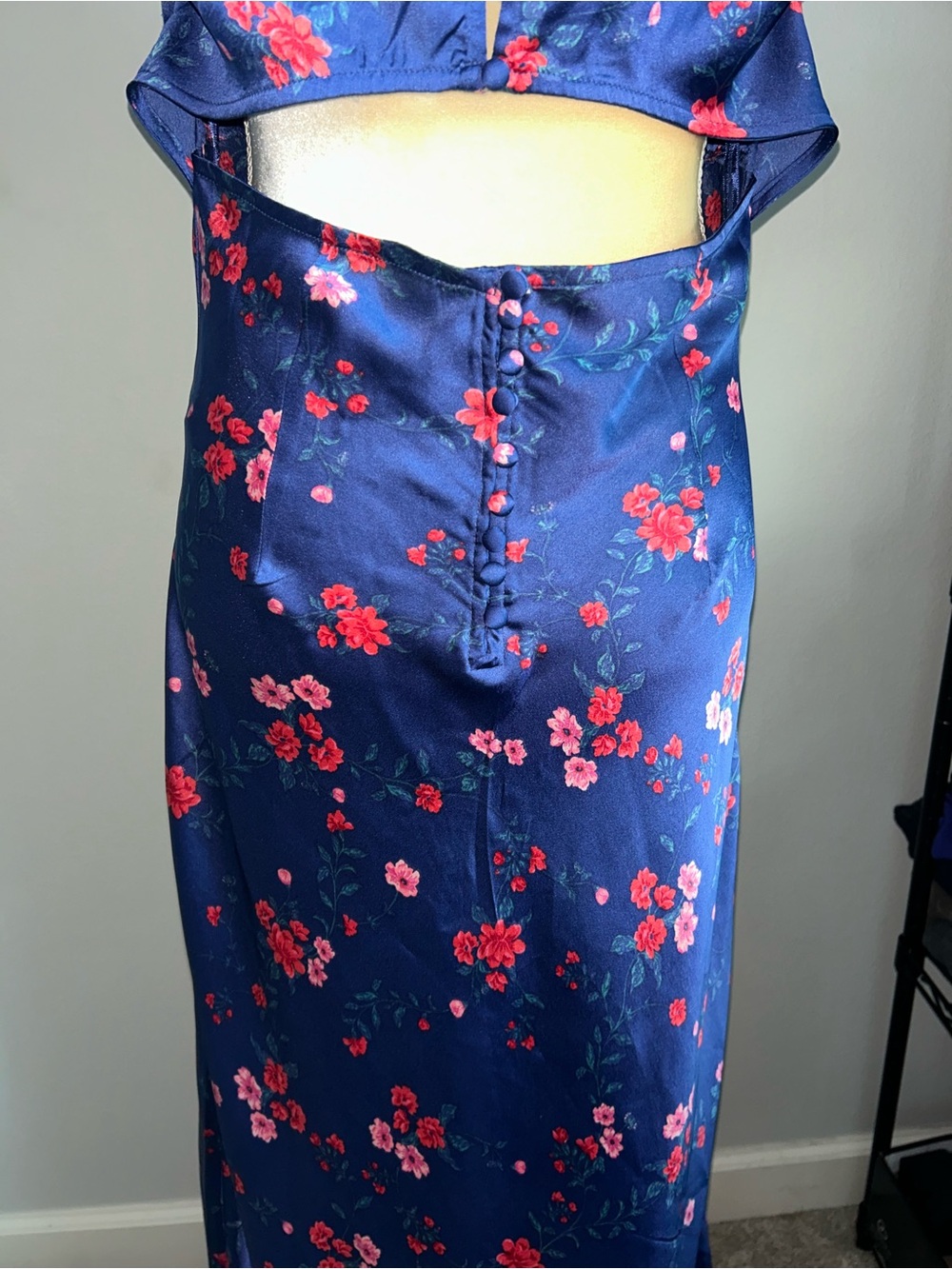NWT Free People Butterfly Babe Lace Floral Printed Maxi Dress Sz XL - Picture 10 of 14